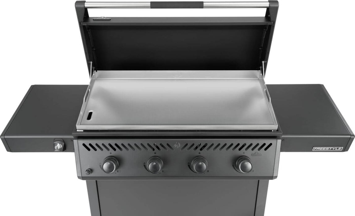 Napoleon Napoleon Freestyle 36 Inch Griddle, Rust-Resistant Stainless Steel Cooktop, Matte Black - F36FTMK Barbecue Finished - Gas