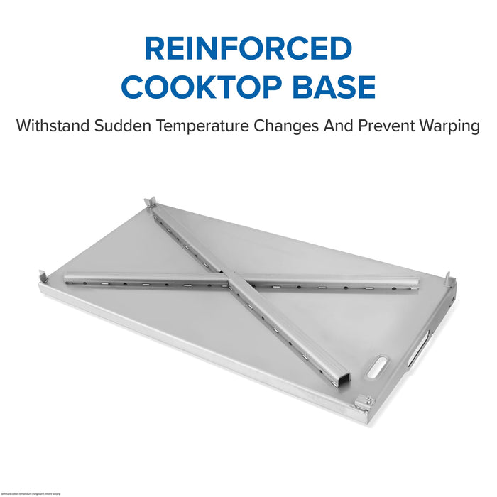 Napoleon Napoleon Freestyle 36 Inch Griddle, Rust-Resistant Stainless Steel Cooktop, Matte Black - F36FTMK Barbecue Finished - Gas