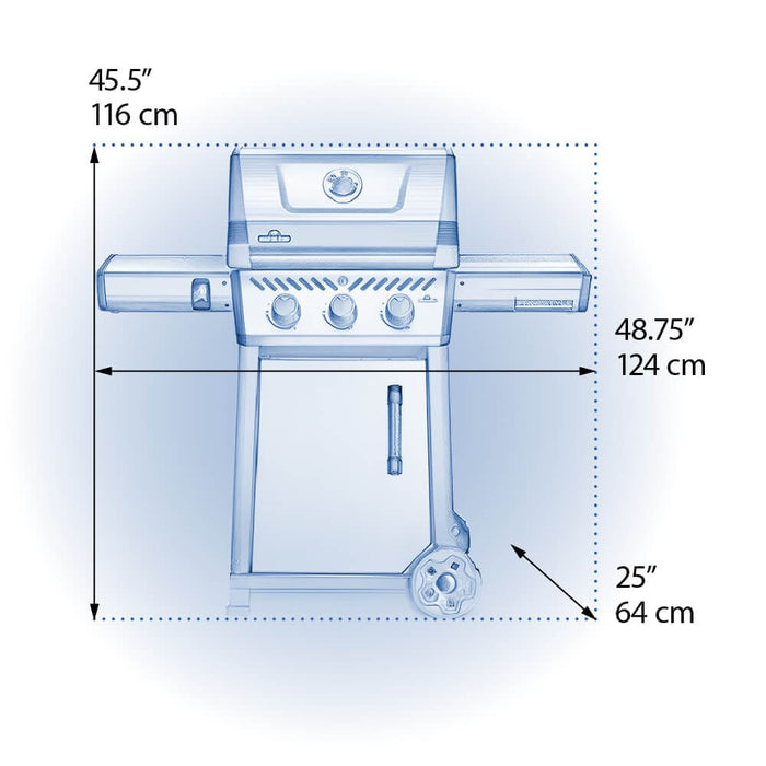 Napoleon Napoleon Freestyle 365 Gas Grill (Matte Black) - F365DPMK-1-C F365DPMK-1-C Barbecue Finished - Gas