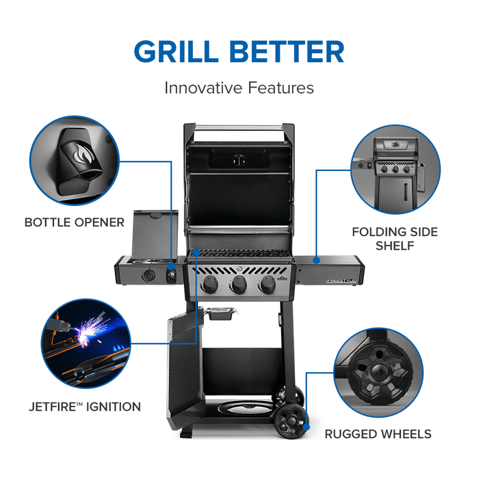 Napoleon Napoleon Freestyle 365 SB Gas Grill (Propane - Online Only) - F365DSBPGT-ECP F365DSBPGT-ECP Barbecue Finished - Gas