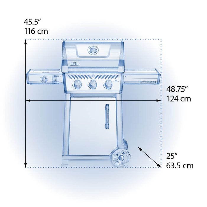 Napoleon Napoleon Freestyle 365 SB Gas Grill (Propane - Online Only) - F365DSBPGT-ECP F365DSBPGT-ECP Barbecue Finished - Gas