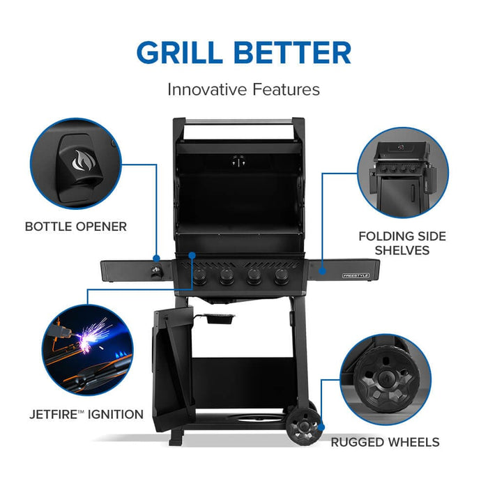 Napoleon Napoleon Freestyle 425 4-Burner, Matte Black - F425DMK-1 Barbecue Finished - Gas