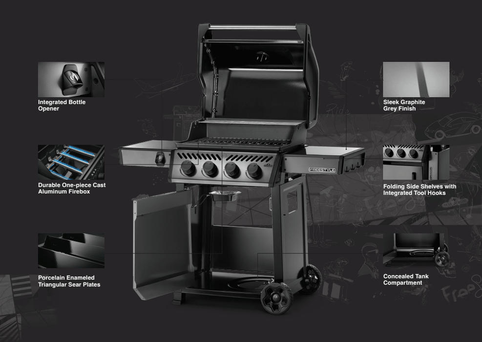 Napoleon Napoleon Freestyle 425 Gas Grill - F425 Barbecue Finished - Gas