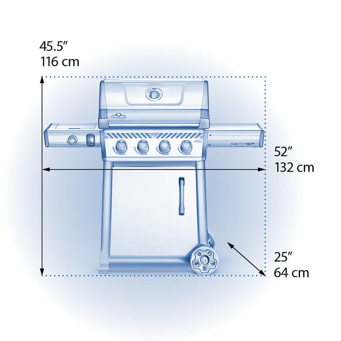 Napoleon Napoleon Freestyle 425 SB Gas Grill (Propane - Online Only) - F425DSBPGT-ECP F425DSBPGT-ECP Barbecue Finished - Gas