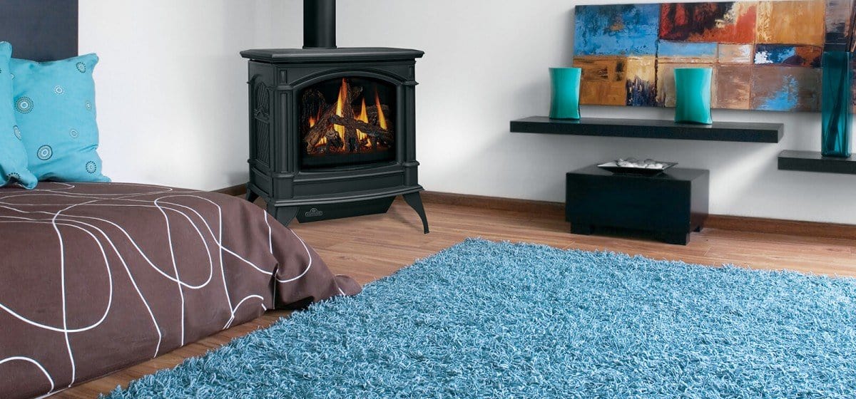 Napoleon Napoleon Knightsbridge Direct-Vent Cast-Iron Gas Stove (Black) GDS60-1NSB Fireplace Finished - Gas