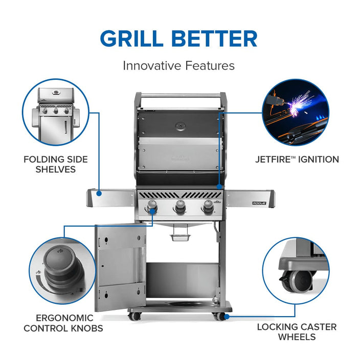 Napoleon Napoleon NEW Rogue 425 Gas Grill (Stainless Steel) - R425SS-2 Barbecue Finished - Gas
