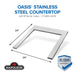 Napoleon Napoleon OASIS 24" x 24" Stainless Steel Countertop (18" Burner Cutout) - CT-2424-UGC18 CT-2424-UGC18 Barbecue Finished - Gas