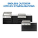 Napoleon Napoleon OASIS 36" x 24" Stainless Steel End Panel (Waterfall Edge) - CT-WFCEP CT-WFCEP Barbecue Finished - Gas