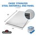 Napoleon Napoleon OASIS 36" x 24" Stainless Steel End Panel (Waterfall Edge) - CT-WFCEP CT-WFCEP Barbecue Finished - Gas