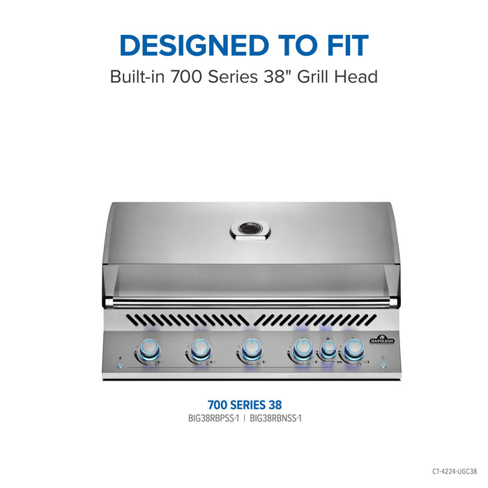 Napoleon Napoleon OASIS 42" x 24" Stainless Steel Countertop (38" Grill Head) - CT-4224-UGC38 CT-4224-UGC38 Barbecue Finished - Gas