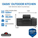 Napoleon Napoleon OASIS Outdoor Kitchen, Built-in 700 Series 32" with Stainless Steel Countertops - OOK Barbecue Finished - Gas