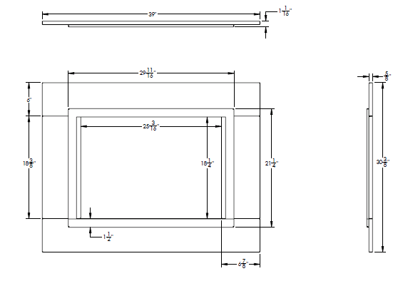 Napoleon Napoleon Optional Trim Kit (Cineview 26") - NEFTK2636 NEFTK2636 Fireplace Accessories