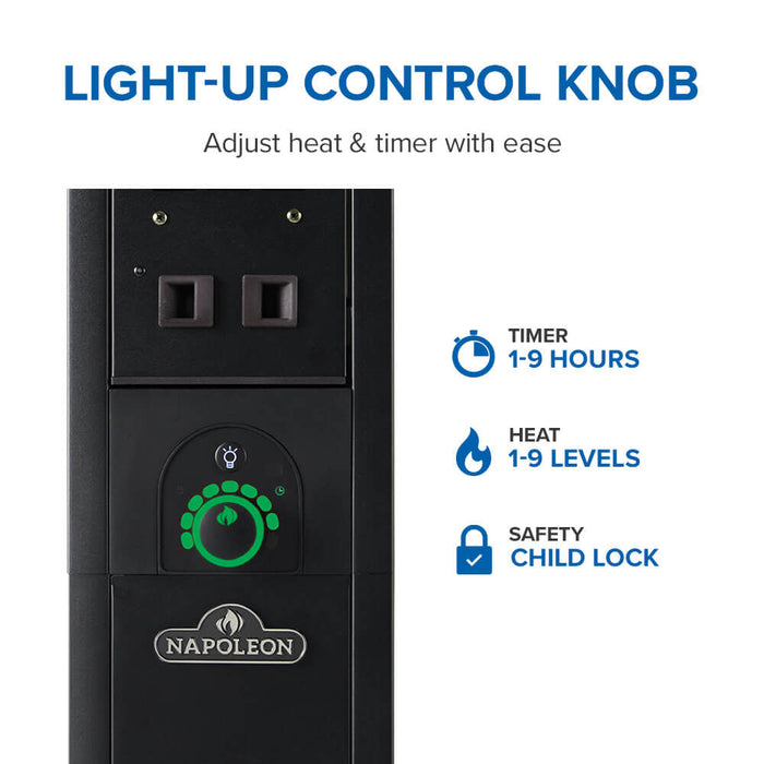 Napoleon Napoleon Phantom Freestand Electric Outdoor Heater NEOFV80IH Outdoor Finished