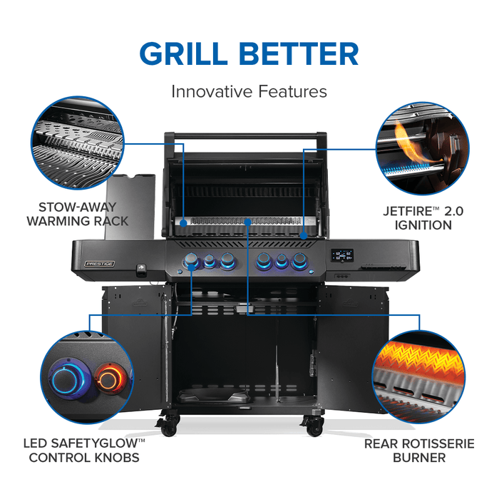 Napoleon Napoleon PHANTOM Prestige 500 Connected RSIB Gas Grill - P500VXRSIB-PHM Barbecue Finished - Gas