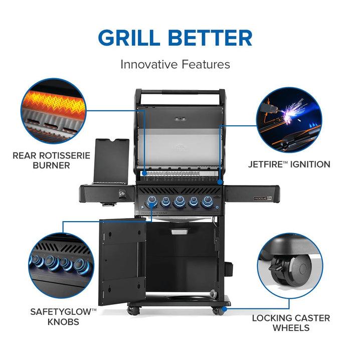 Napoleon Napoleon PHANTOM Rogue PRO-S 425 RSIB Gas Grill - RPS425RSIB-2-PHM Barbecue Finished - Gas