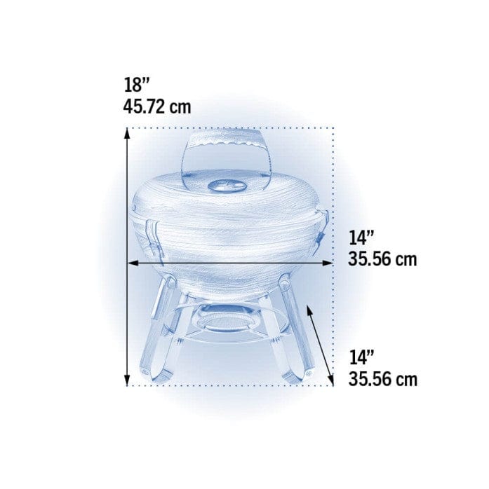Napoleon Napoleon Premium 14 Portable Charcoal Kettle Grill - NK14K-LEG-3 NK14K-LEG-3 Barbecue Finished - Charcoal