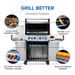 Napoleon Napoleon Prestige 500 Connected RSIB Gas Grill (Stainless Steel) - P500VXRSIB Barbecue Finished - Gas
