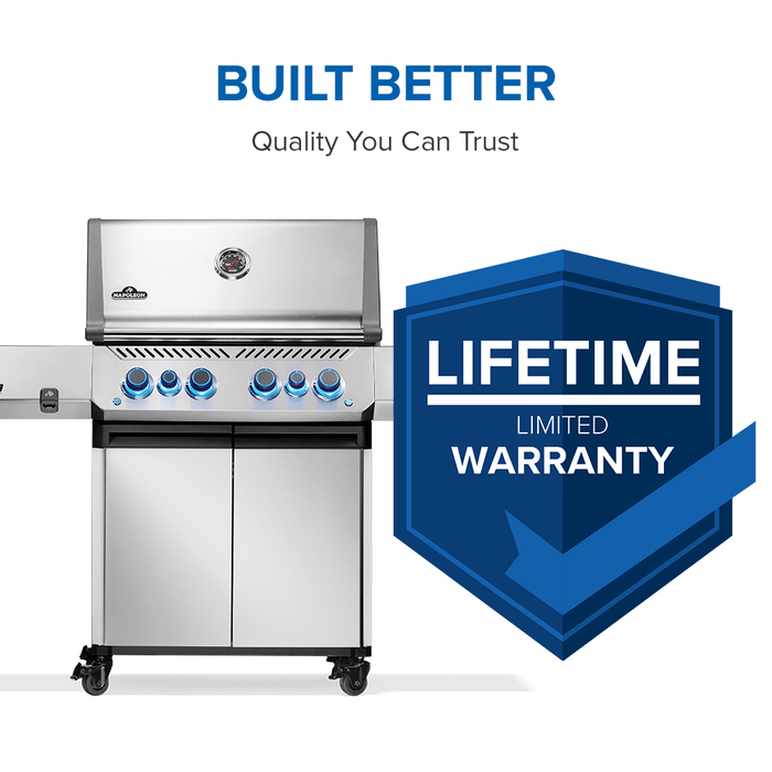 Napoleon Napoleon Prestige 500 RSIB Gas Grill (Stainless Steel) - P500VRSIB Barbecue Finished - Gas