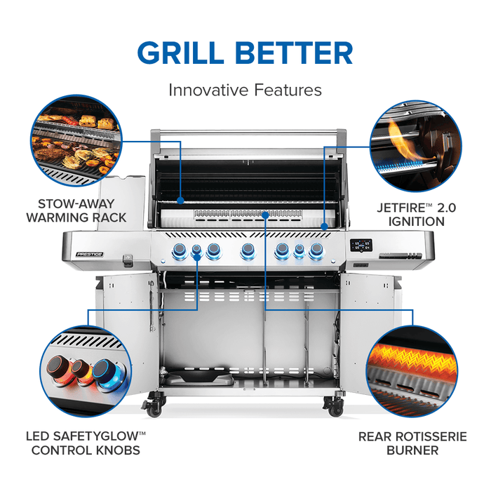 Napoleon Napoleon Prestige 665 Connected RSIB Gas Grill (Stainless Steel) - P665VXRSIB Barbecue Finished - Gas