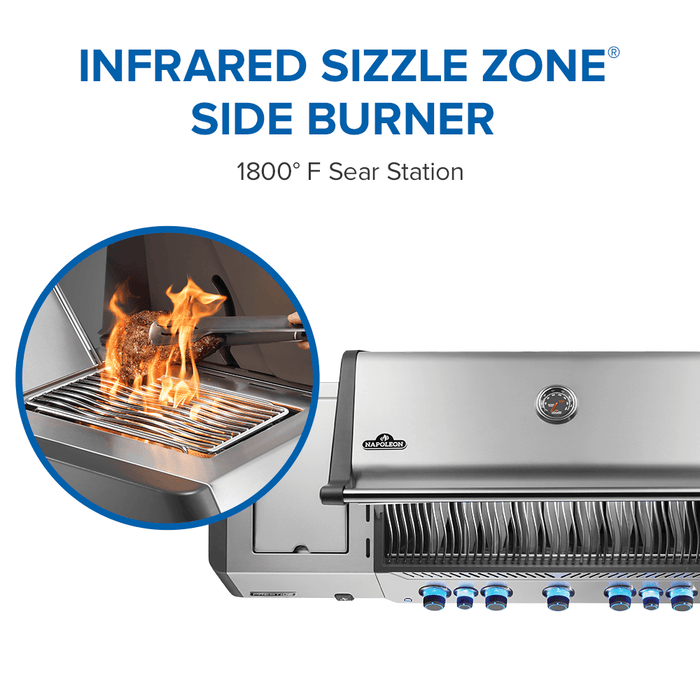 Napoleon Napoleon Prestige 665 RSIB Gas Grill (Stainless Steel) - P665VRSIB Barbecue Finished - Gas