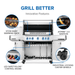 Napoleon Napoleon Prestige 665 RSIB Gas Grill (Stainless Steel) - P665VRSIB Barbecue Finished - Gas