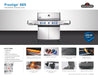Napoleon Napoleon Prestige 665 RSIB Gas Grill (Stainless Steel) - P665VRSIB Barbecue Finished - Gas