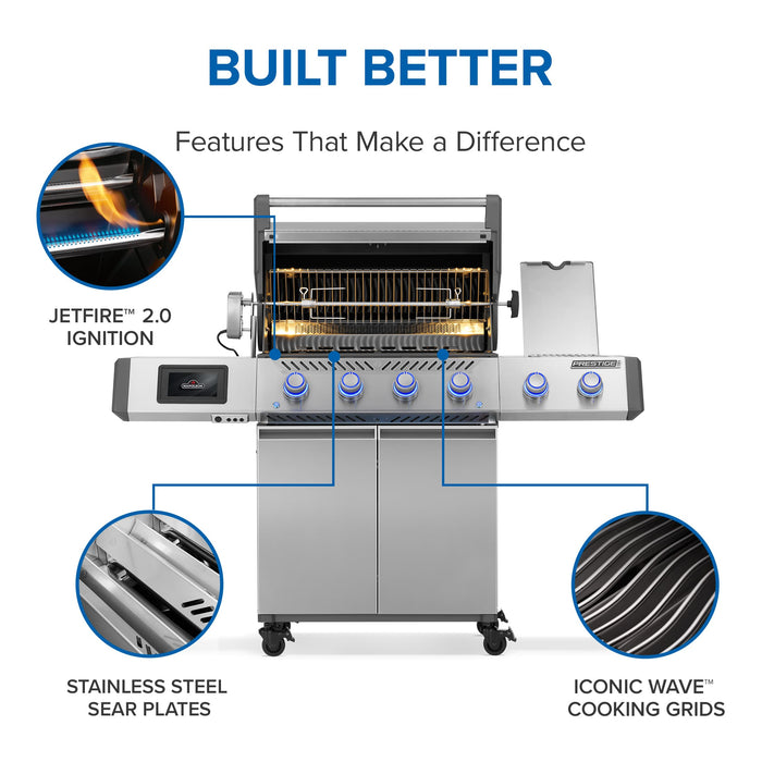 Napoleon Napoleon Prestige PRO 500 Natural Gas Grill with Smart Technology - PRO500VXRSIBSS Barbecue Finished - Gas