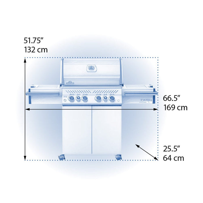 Napoleon Napoleon Prestige PRO 500 RSIB Gas Grill - PRO500RSIB-3 Barbecue Finished - Gas