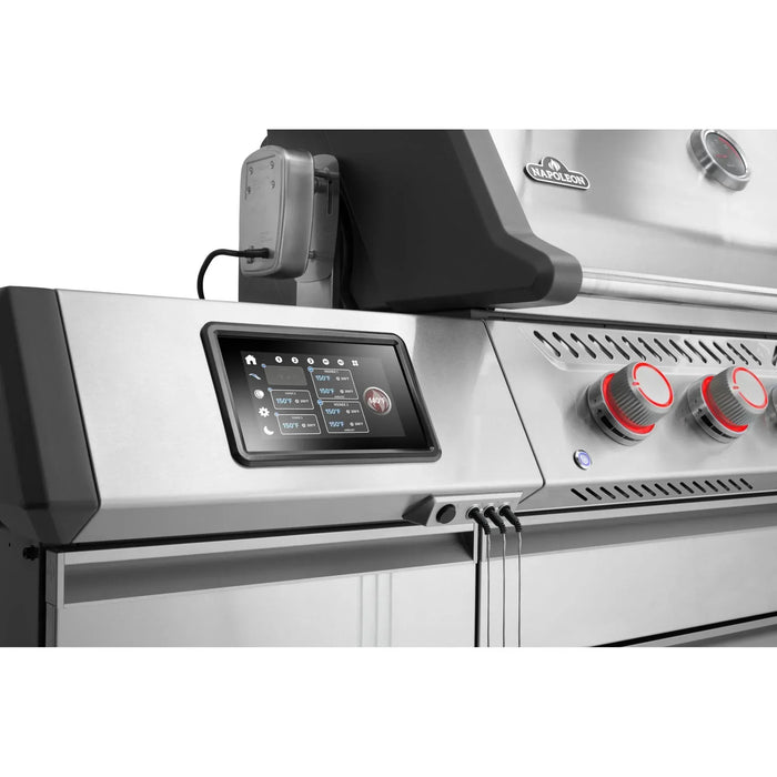 Napoleon Napoleon Prestige PRO 665 Elite Natural Gas Grill with Smart Technology & Electric Smoker Box - PRO665VXRSIBSS Barbecue Finished - Gas