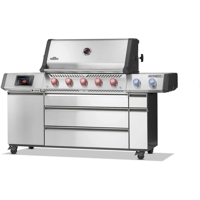 Napoleon Napoleon Prestige PRO 665 Elite Natural Gas Grill with Smart Technology & Electric Smoker Box - PRO665VXRSIBSS Barbecue Finished - Gas