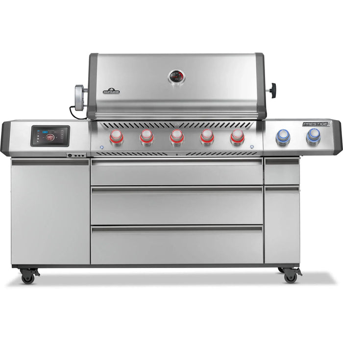 Napoleon Napoleon Prestige PRO 665 Elite Natural Gas Grill with Smart Technology & Electric Smoker Box - PRO665VXRSIBSS Barbecue Finished - Gas
