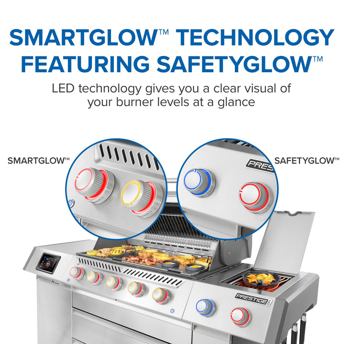 Napoleon Napoleon Prestige PRO 665 Elite Natural Gas Grill with Smart Technology & Electric Smoker Box - PRO665VXRSIBSS Barbecue Finished - Gas
