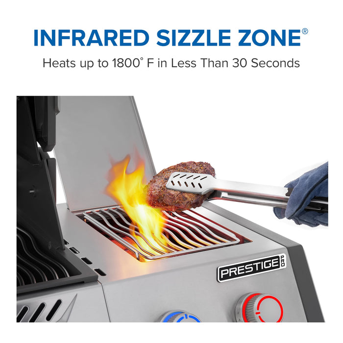 Napoleon Napoleon Prestige PRO 665 Elite Natural Gas Grill with Smart Technology & Electric Smoker Box - PRO665VXRSIBSS Barbecue Finished - Gas