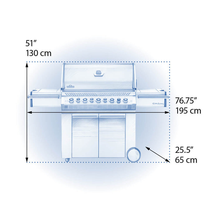 Napoleon Napoleon Prestige PRO 665 RSIB Gas Grill - PRO665RSIB-3 Barbecue Finished - Gas