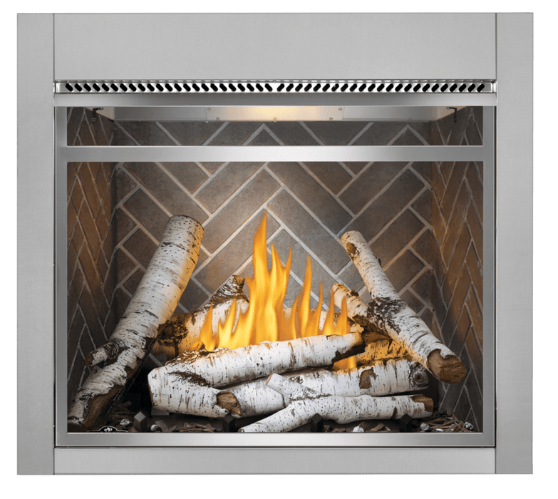 Napoleon Napoleon Riverside 36 Clean Face Outdoor Gas Fireplace RSS36NE Fireplace Finished - Gas