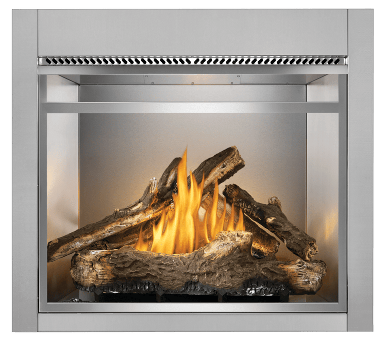 Napoleon Napoleon Riverside 36 Clean Face Outdoor Gas Fireplace RSS36NE Fireplace Finished - Gas
