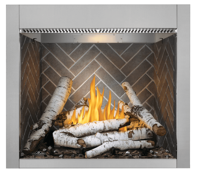 Napoleon Napoleon Riverside 36 Clean Face Outdoor Gas Fireplace RSS36NE Fireplace Finished - Gas