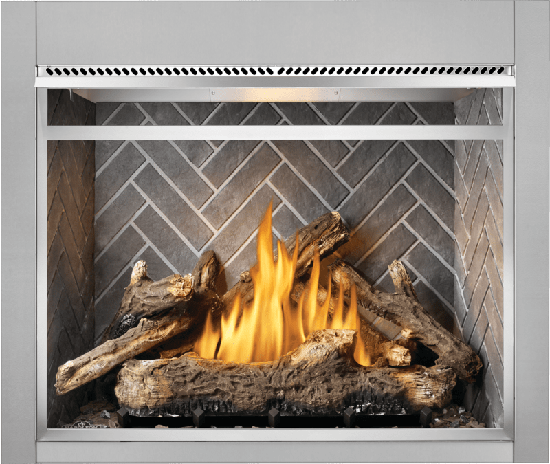 Napoleon Napoleon Riverside 42 Clean Face Outdoor Gas Fireplace RSS42NE Fireplace Finished - Gas