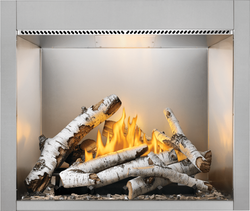 Napoleon Napoleon Riverside 42 Clean Face Outdoor Gas Fireplace RSS42NE Fireplace Finished - Gas