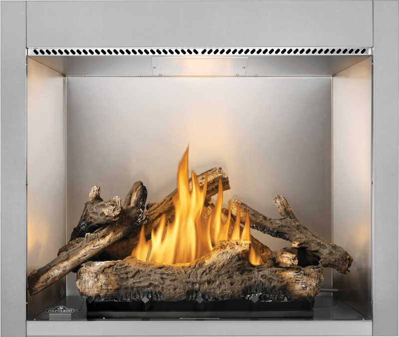 ロビー Napoleon Riverside 42 Clean Face Outdoor Gas Fireplace — Chadwicks