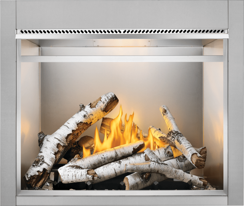 Napoleon Napoleon Riverside 42 Clean Face Outdoor Gas Fireplace RSS42NE Fireplace Finished - Gas