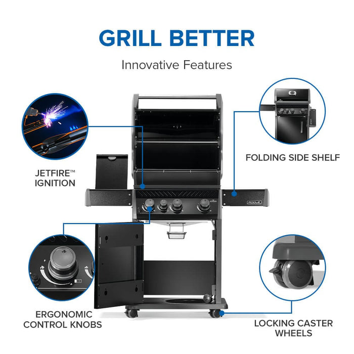 Napoleon Napoleon Rogue 425 SB Gas Grill - R425SBK-2-FB Barbecue Finished - Gas