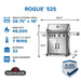 Napoleon Napoleon Rogue 525 SB Gas Grill  - R525SB-2-FB Barbecue Finished - Gas
