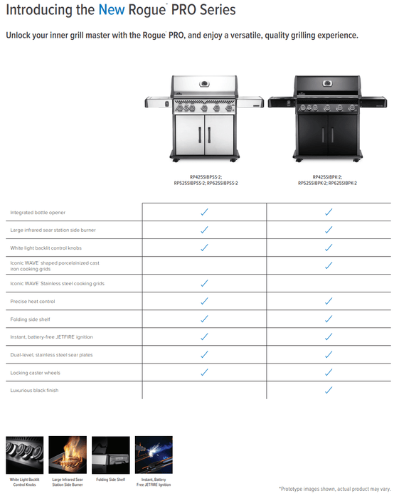 Napoleon Napoleon Rogue PRO 525 SIB Gas Grill (Stainless Steel) - RP525SIBSS-2 Barbecue Finished - Gas