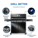Napoleon Napoleon Rogue PRO 625 SIB Gas Grill (Black) - RP625SIBK-2 Barbecue Finished - Gas