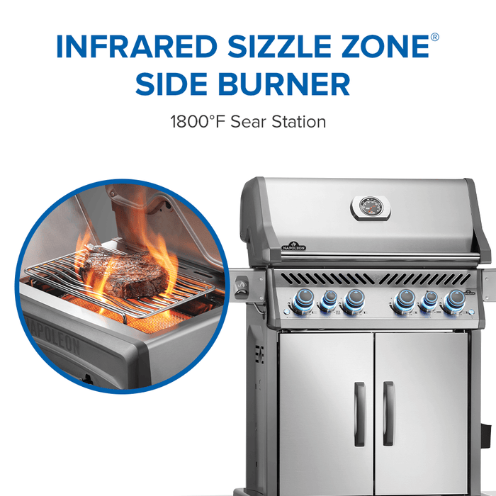 Napoleon Napoleon Rogue PRO-S 525 RSIB Gas Grill (Stainless Steel) - RPS525RSIBSS-2 Barbecue Finished - Gas