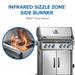 Napoleon Napoleon Rogue PRO-S 525 RSIB Gas Grill (Stainless Steel) - RPS525RSIBSS-2 Barbecue Finished - Gas