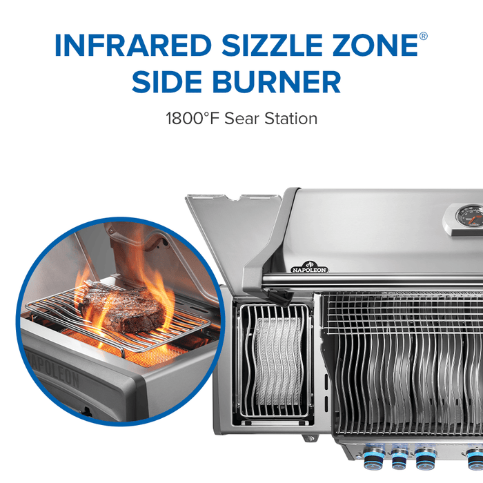 Napoleon Napoleon Rogue PRO-S 625 RSIB Gas Grill (Stainless Steel) - RPS625RSIB-SS-2 Barbecue Finished - Gas