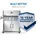 Napoleon Napoleon Rogue PRO-S 625 RSIB Gas Grill (Stainless Steel) - RPS625RSIB-SS-2 Barbecue Finished - Gas