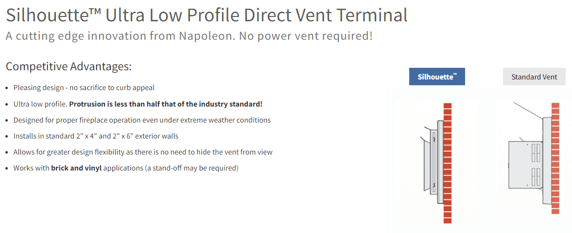 Napoleon Napoleon Silhouette Terminal Kit (5/8") - ST58U-1 ST58U-1 Fireplace Accessories